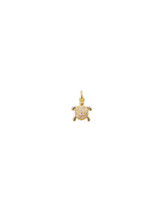 * Gold Crystal Sea Turtle Charm