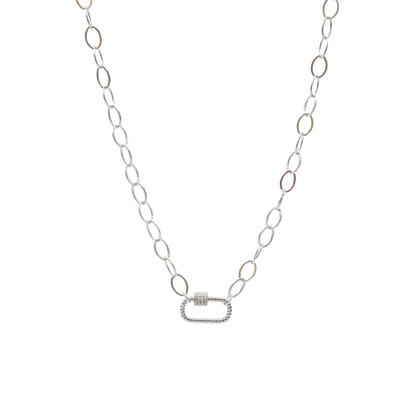 Transparent view of the Avery Kate Necklace With Bella Carabiner