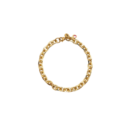 Transparent view of the Gold Jamesyn Charm Bracelet