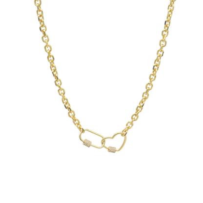 Transparent view of the Gold Eloise Necklace