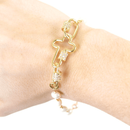 Front of the The Marybeth Bracelet on wrist