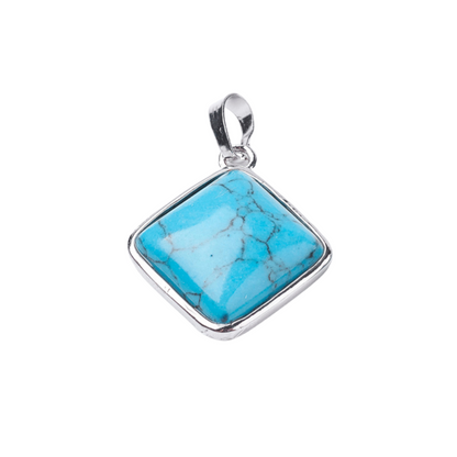 Front view of the Silver Turquoise Western Charm