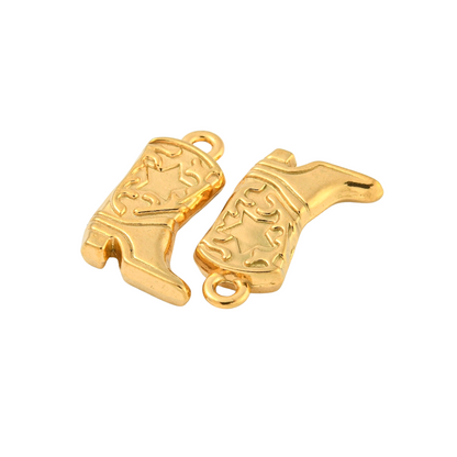 Front and side view of the Coastal Cowgirl Boot Charm